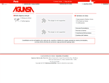 Tablet Screenshot of agunsa.com.pe